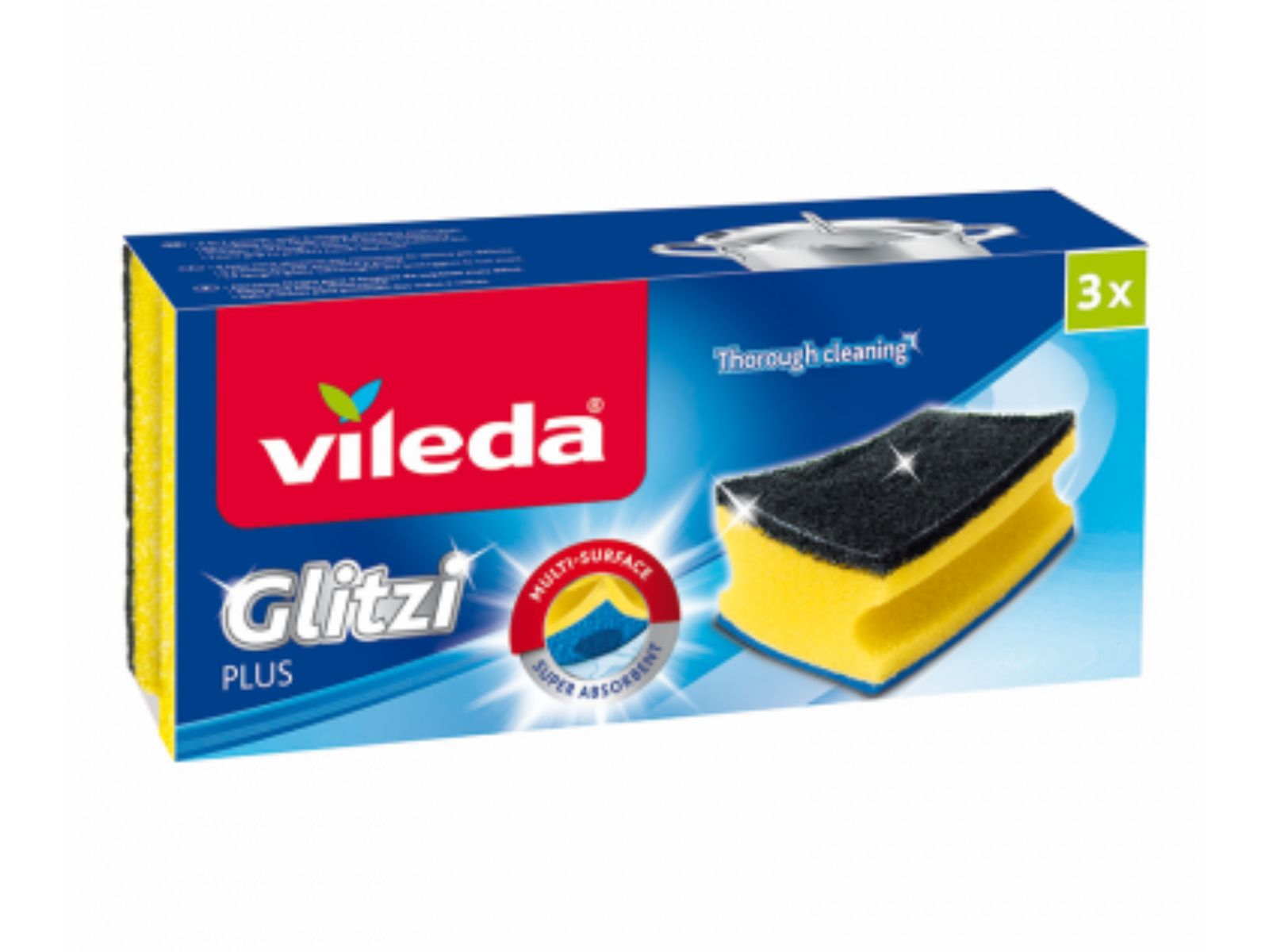 Zmywak profilowany Vileda Glitzi Plus 3szt. 138203